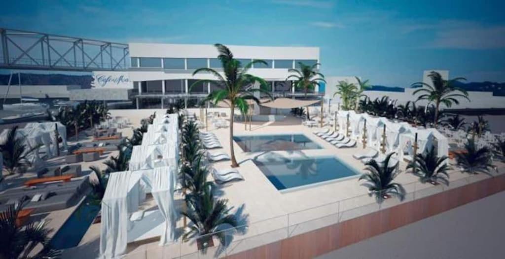 Luxury Flat, 3 Bedrooms, 2 Bathrooms And Swimming Pool Next To The Beach!! ซานต์อาเตรียเดเบซอซ ภายนอก รูปภาพ